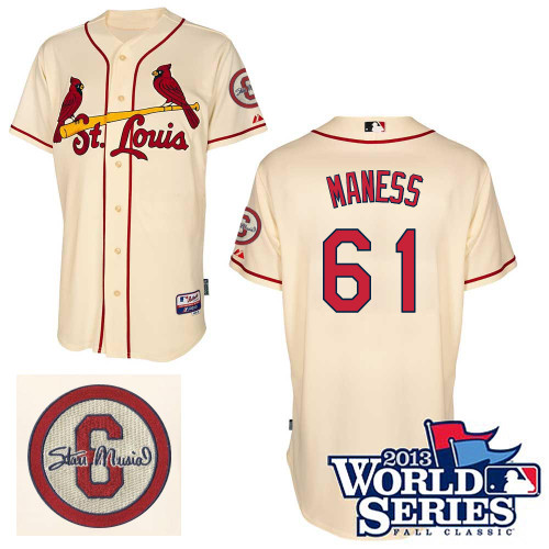 Seth Maness #61 mlb Jersey-St Louis Cardinals Women's Authentic Commemorative Musial 2013 World Series Baseball Jersey